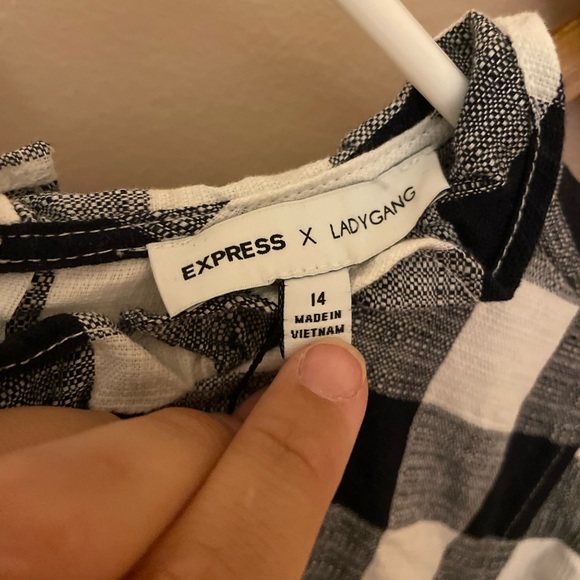 NWT ✨ Express Lady Gang Plaid Dress - Picture 5 of 10